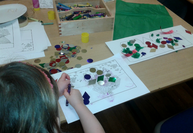 Working on my masterpiece at Peterborough Museum