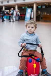 Trunki and toddler. ©iStock.com/romrodinka