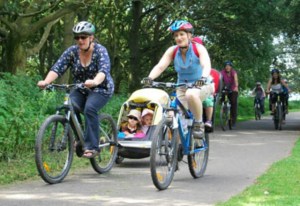Cycling around Rutland Water