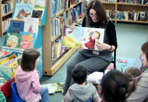 Story time at Peterborough library