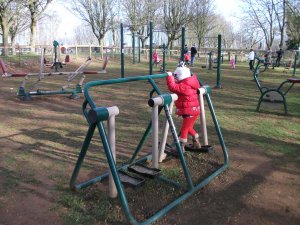 Outdoor gym at Rutland Water