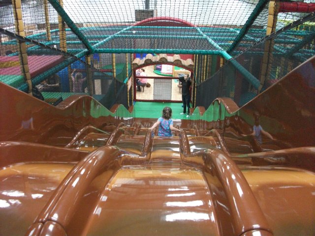 Wavy slide at Sacrewell Farm