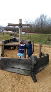 Pirate ship at Stanwick Lakes