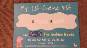 Peppa Pig certificate